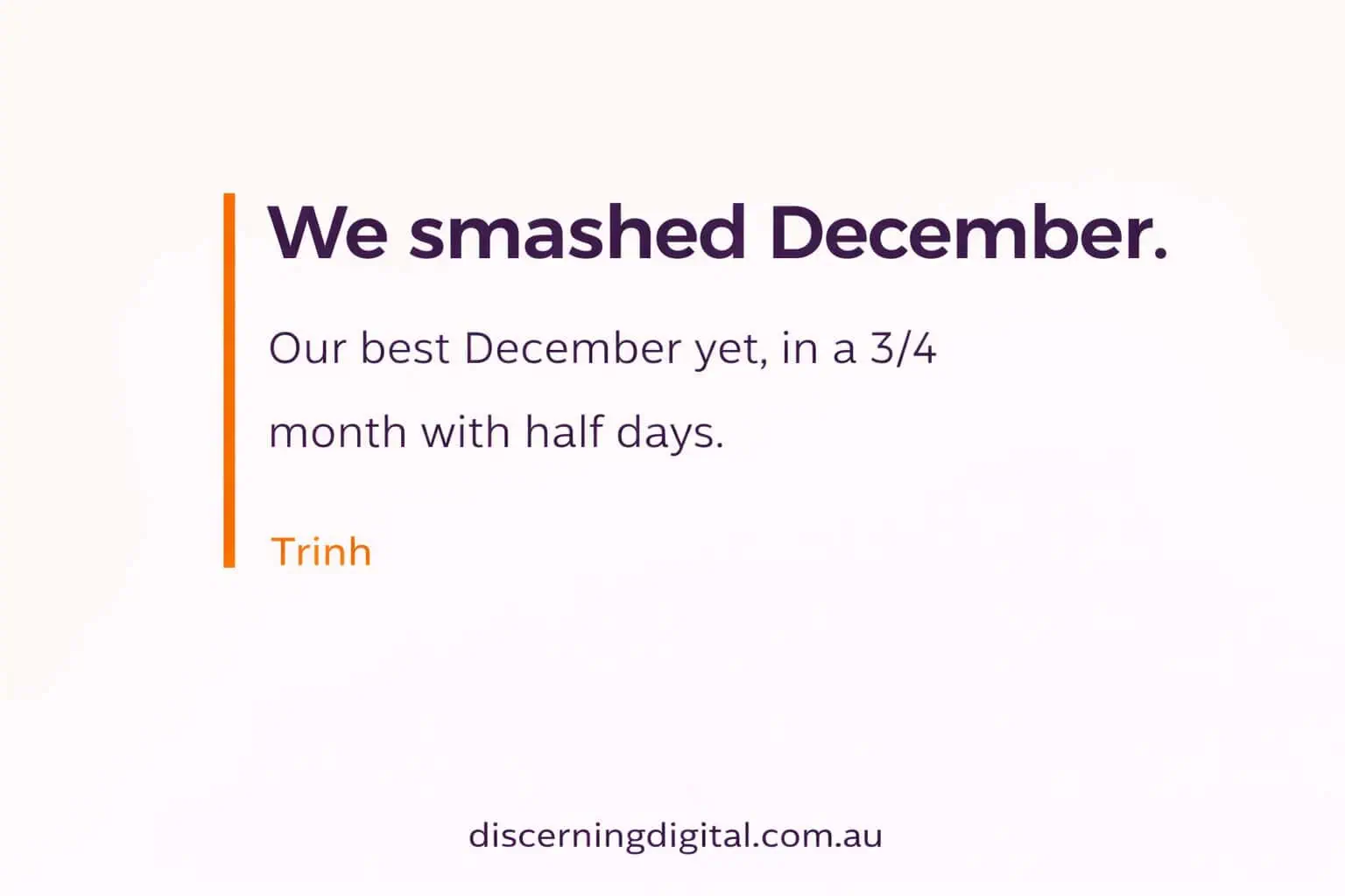 We Smashed December