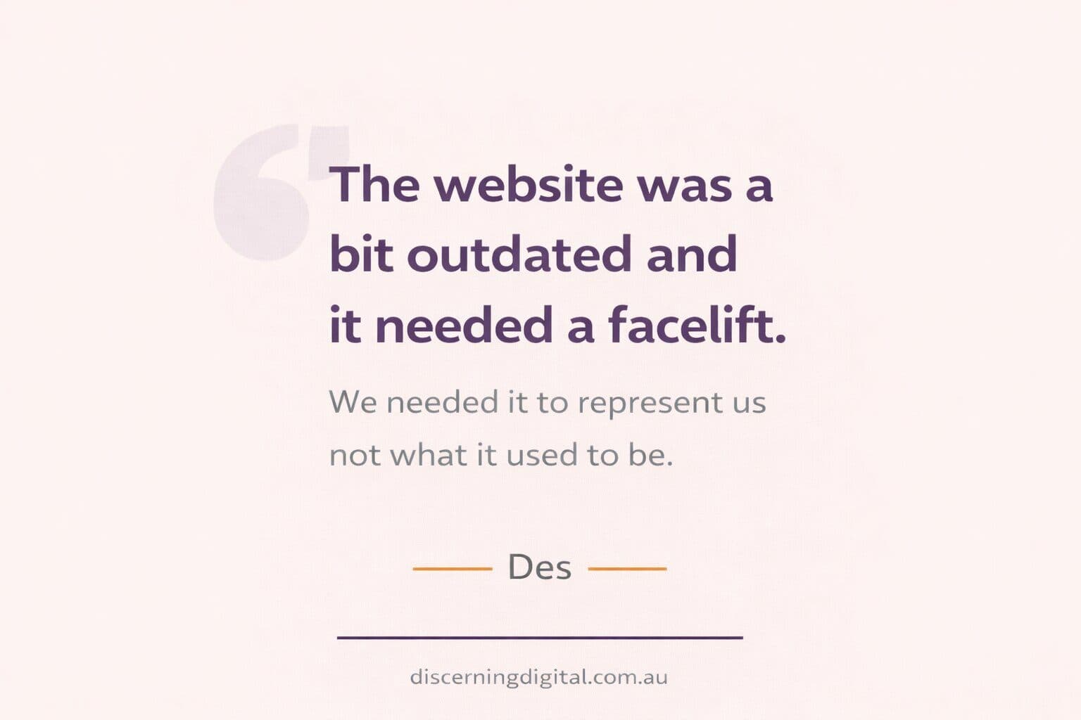 Website Needed A Facelift