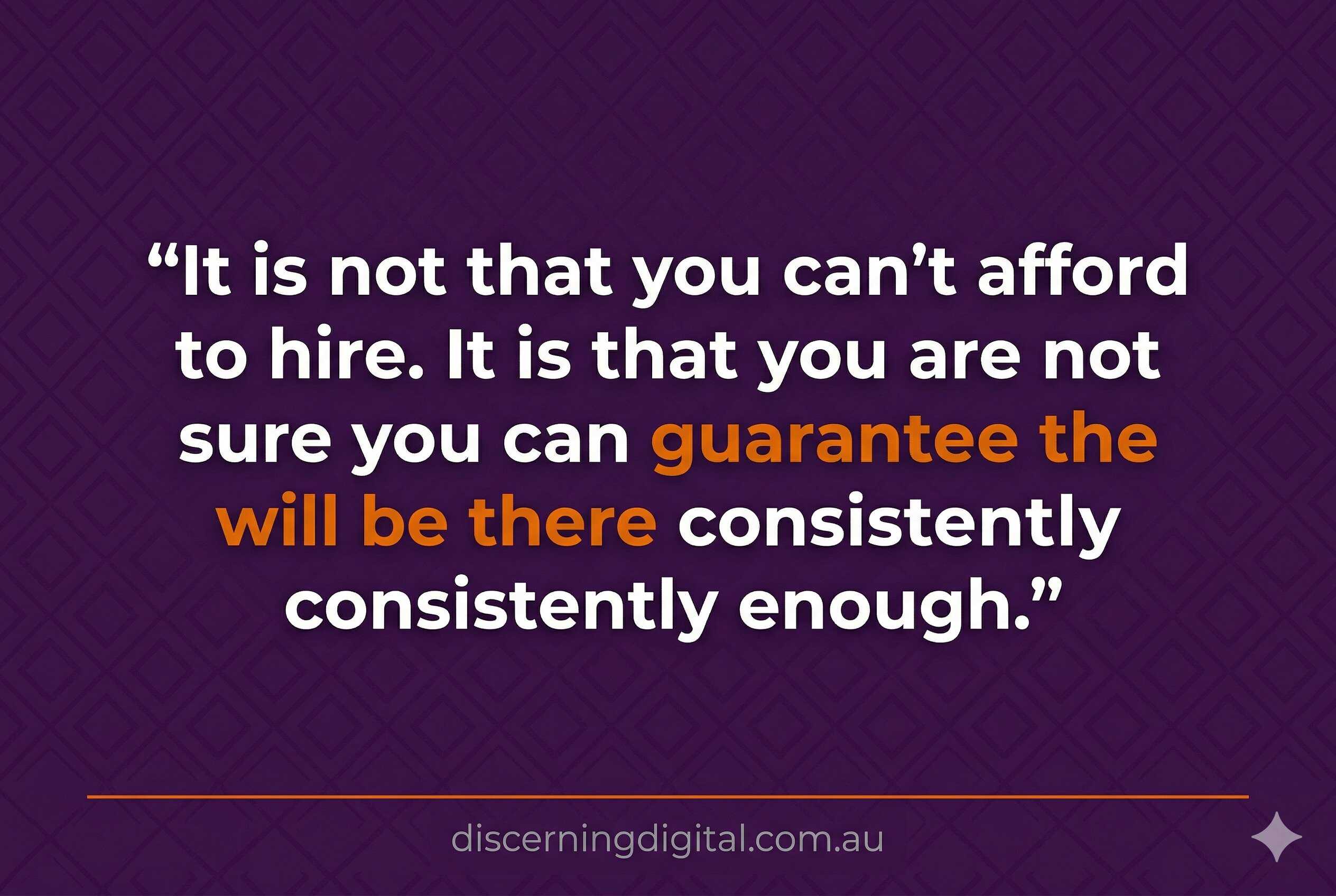 It Is Not That You Can't Afford To Hire How To Grow A Trade Business