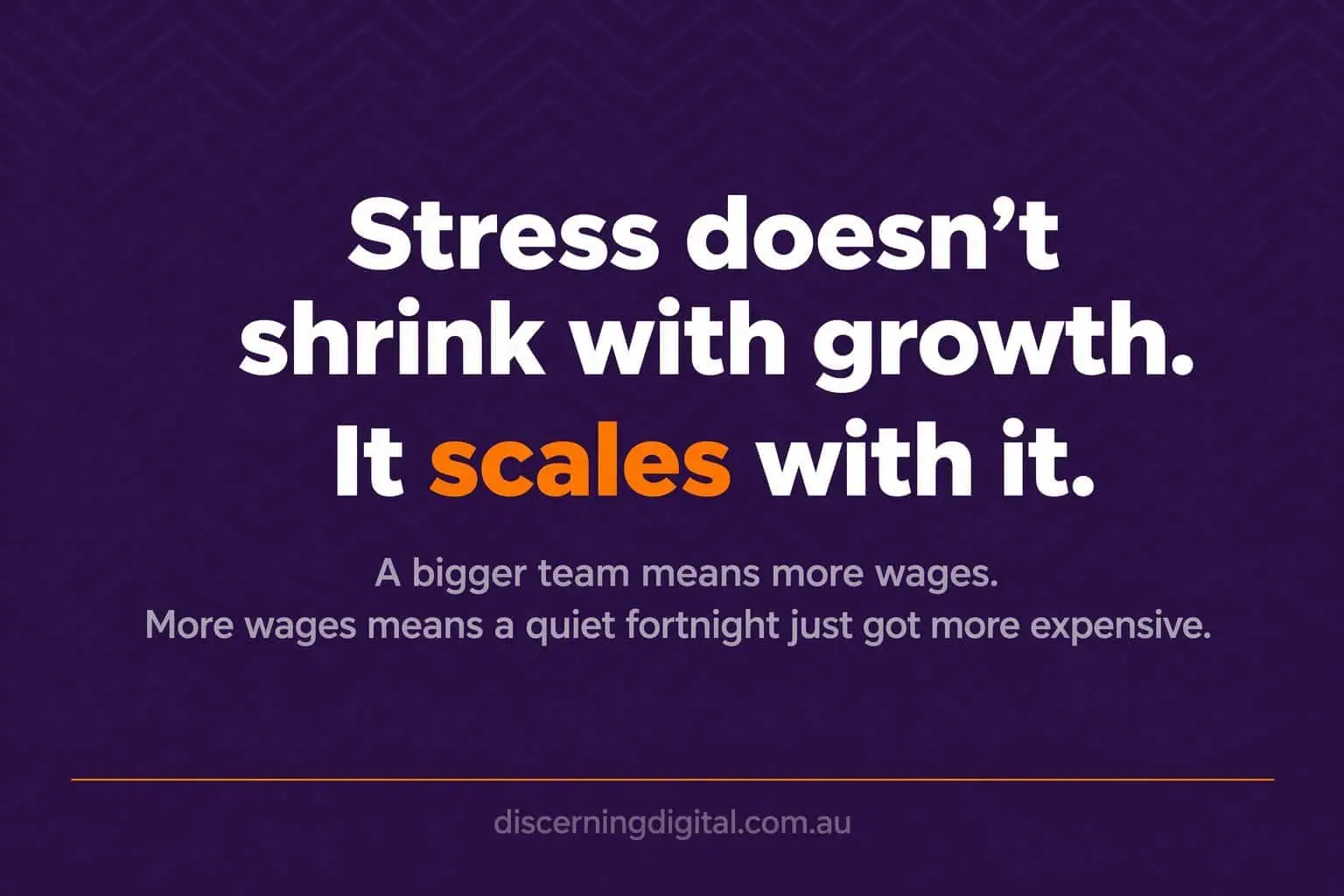 Typographic Graphic Highlighting That Trade Business Owner Stress Grows Alongside The Business Rather Than Shrinking With Scale Image 4