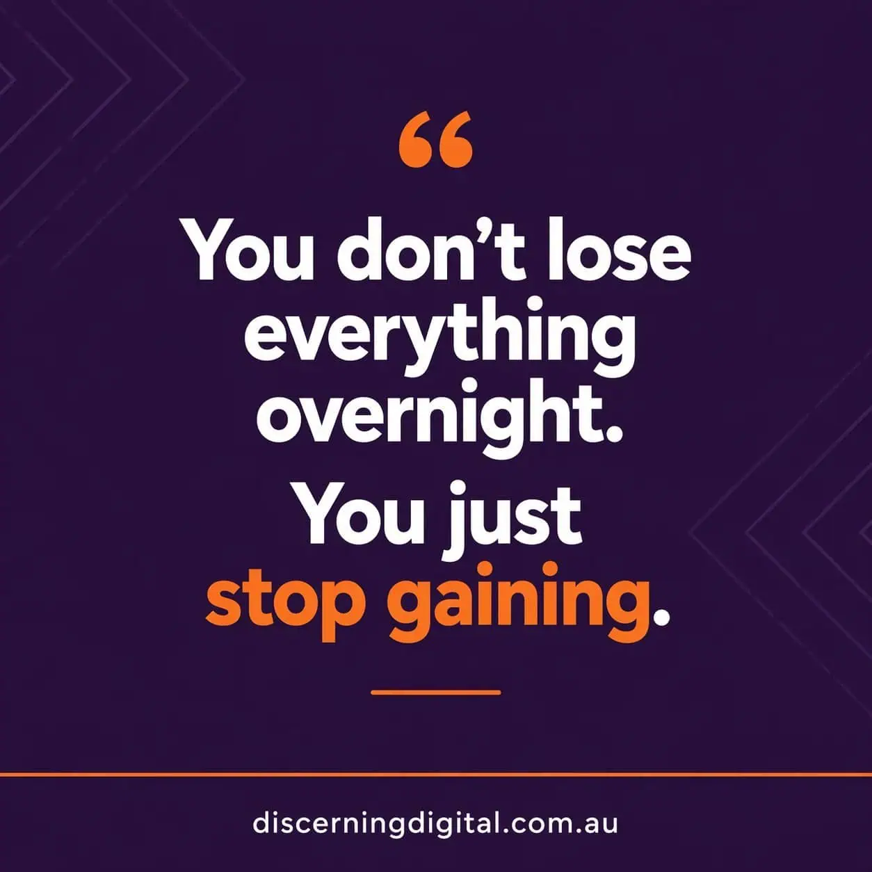 Typographic Reminder That Choosing To Reduce Marketing Costs Means You Stop Gaining Leads Rather Than Losing Them Overnight Image 4a