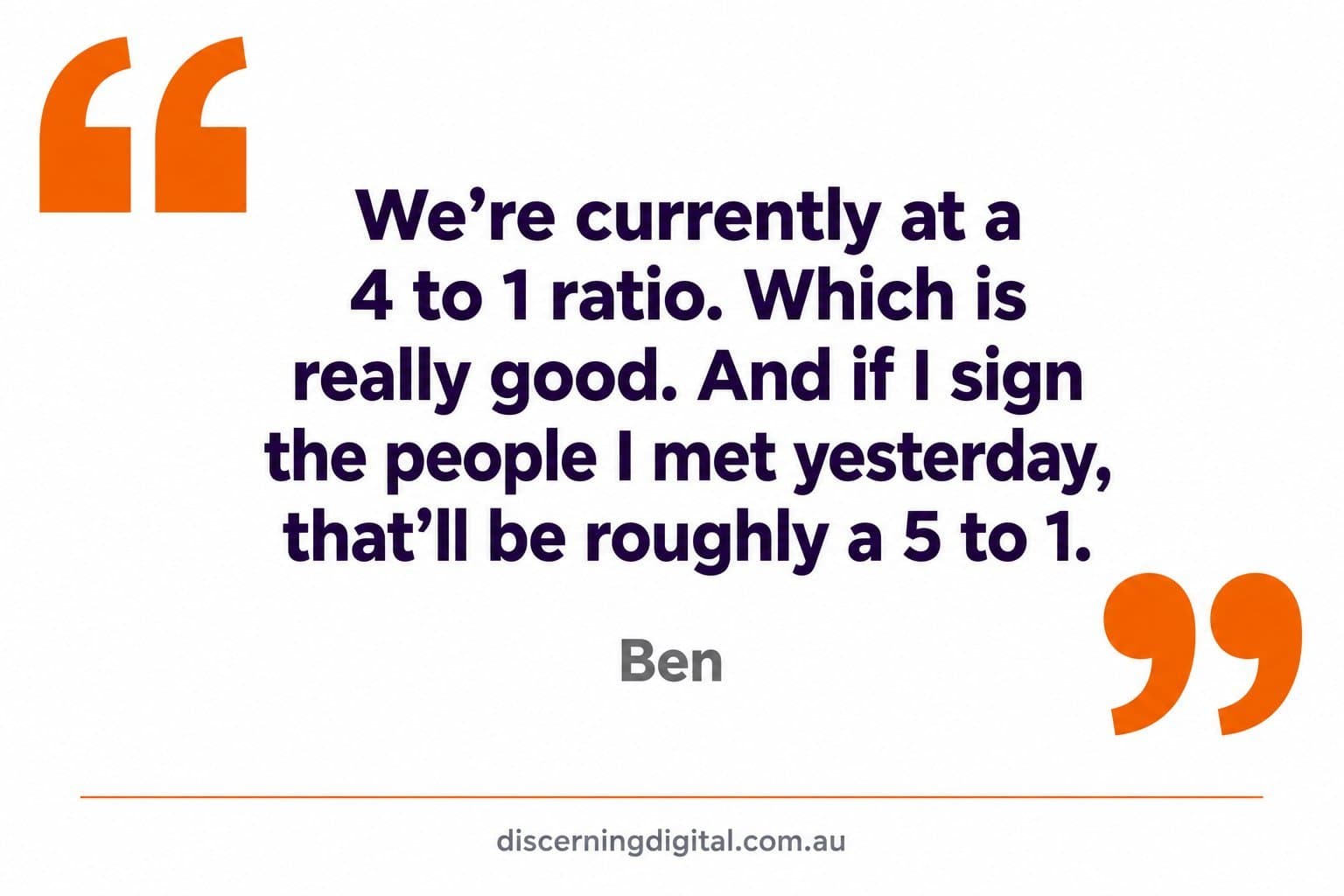 Client Quote Four To One Return On Marketing Spend Explains Why Marketing Agencies Fail When Foundations Are Missing Image 5