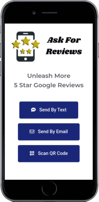 Google Review App Phone Mockup Black